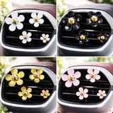Set of 4 Daisy Car Air Fresheners - Car Diffusers