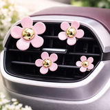 Set of 4 Daisy Car Air Fresheners - Car Diffusers