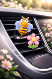 Bee & Flower Set - Novelty Car Air Freshener - Car Diffuser