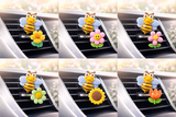 Bee & Flower Set - Novelty Car Air Freshener - Car Diffuser