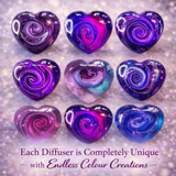 Handmade Shades of Purple Resin Car Air Freshener - Car Diffuser