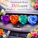 Handmade Bright & Colourful Resin Car Air Freshener - Car Diffuser