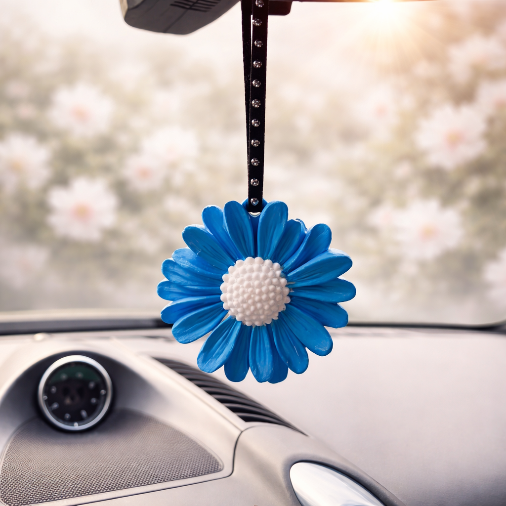 Colourfull Handmade Hanging Aroma Stone Daisy Car Air Fresheners