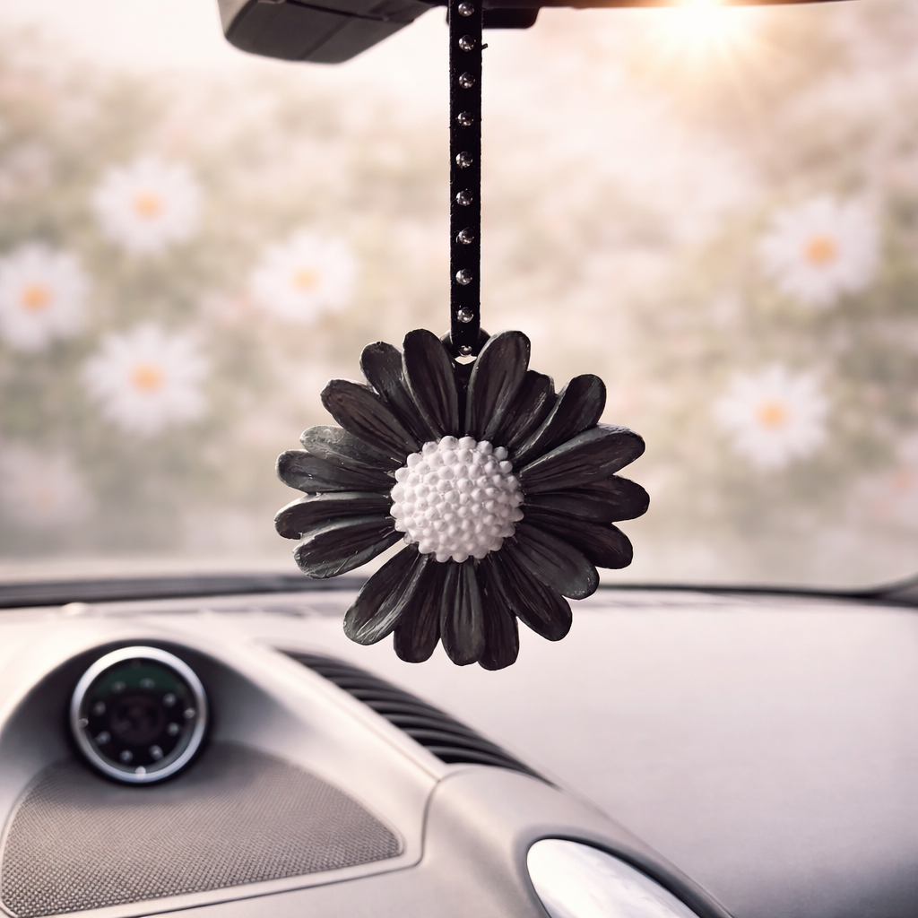 Colourfull Handmade Hanging Aroma Stone Daisy Car Air Fresheners
