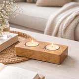 Handmade Oak Tea Light Holders