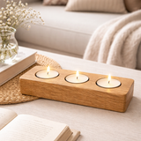 Handmade Oak Tea Light Holders