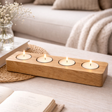 Handmade Oak Tea Light Holders