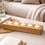 Handmade Oak Tea Light Holders