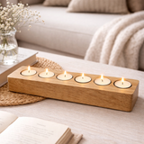 Handmade Oak Tea Light Holders