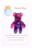 Abstract Colour 3D Affect Pocket Worry Bears - Pocket Bear Hug