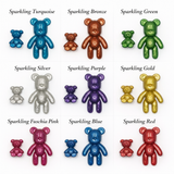 Glitter Handmade Pocket Worry Bears - Pocket Bear Hug