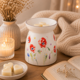 Country Life Poppy Ceramic Wax & Oil Burner
