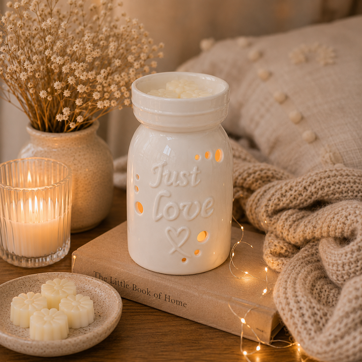White & Grey monochrome Wax Warmer