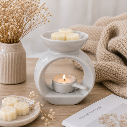 Stylish Wax Melter with Detachable Tea-light Pan