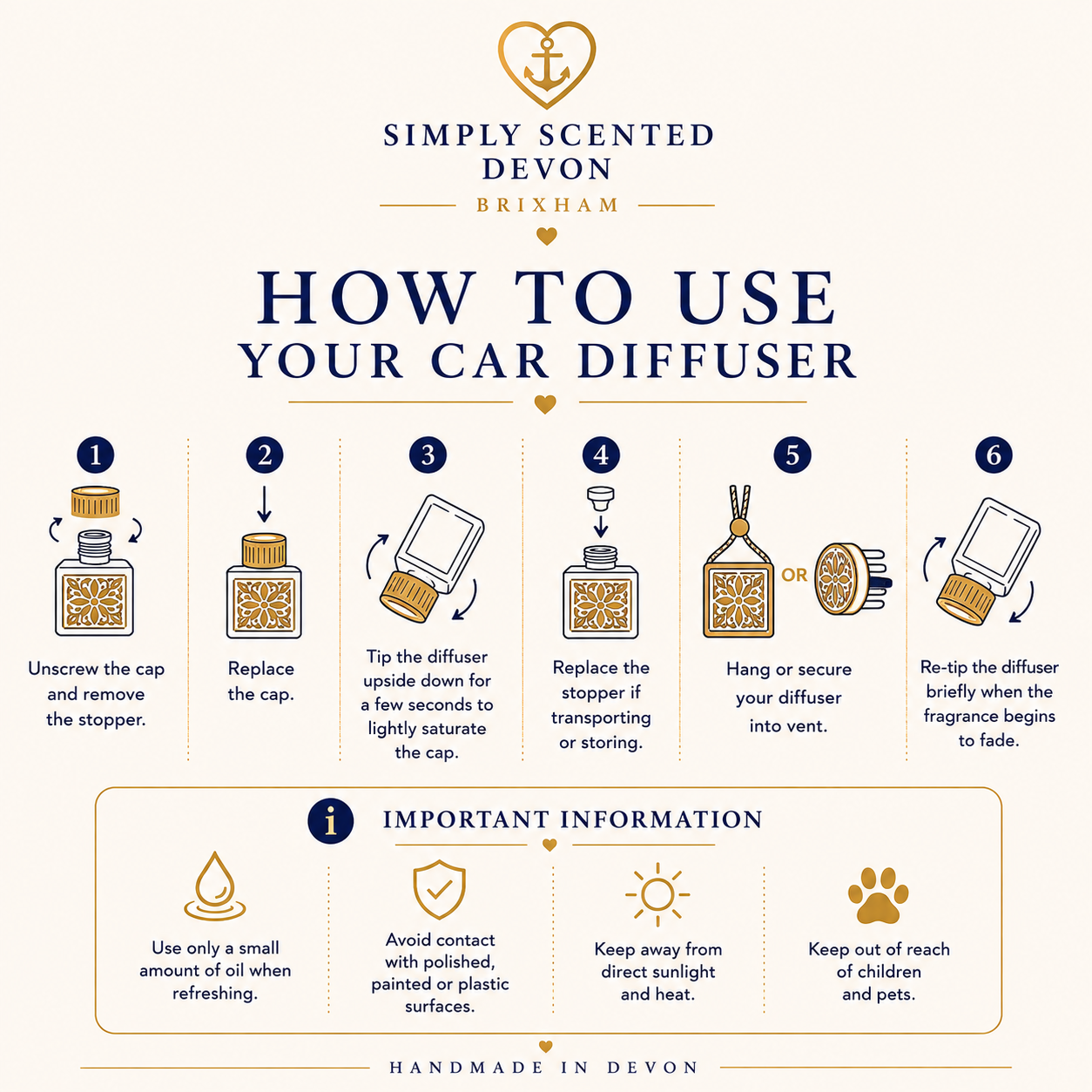 Luxury Hanging Car Air Fresheners - Car Diffusers