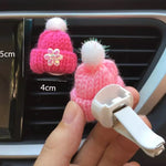 Winter Bobble Hat Car Air Freshener - Car Diffuser