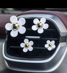 Set of 4 Daisy Car Air Fresheners - Car Diffusers