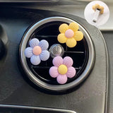 Set of 3 Small Pretty Flower Car Air Freshener - Car Diffuser