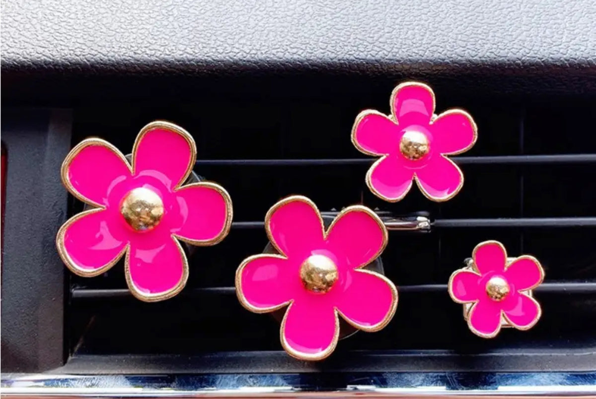 Set of 4 Daisy Car Air Fresheners