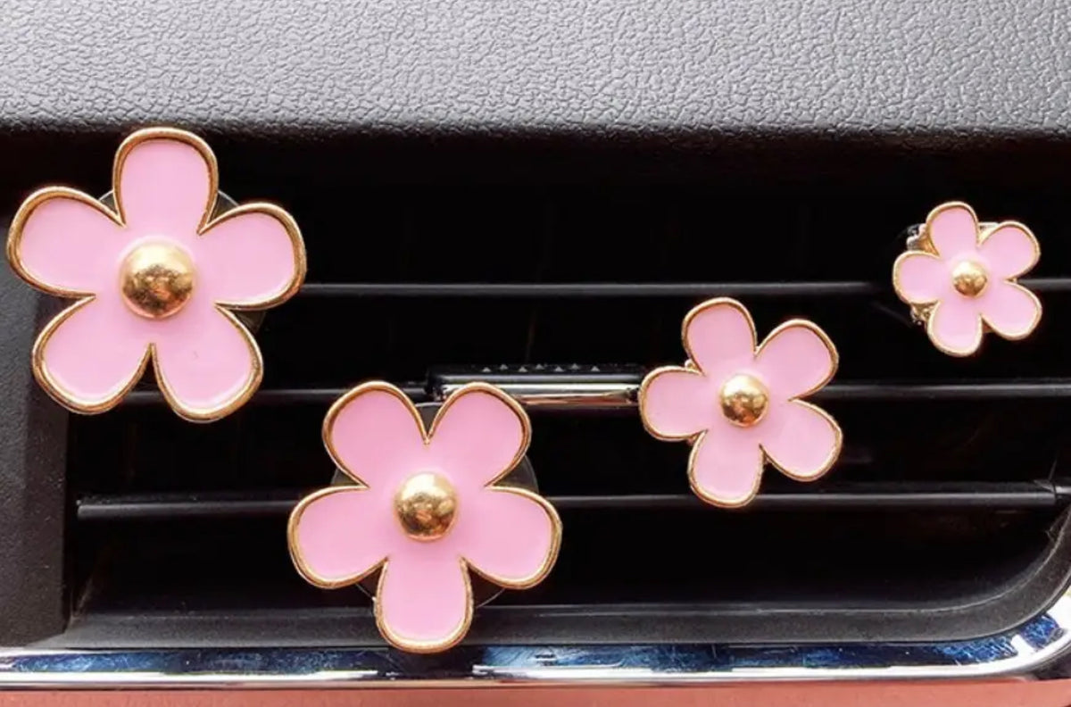Set of 4 Daisy Car Air Fresheners