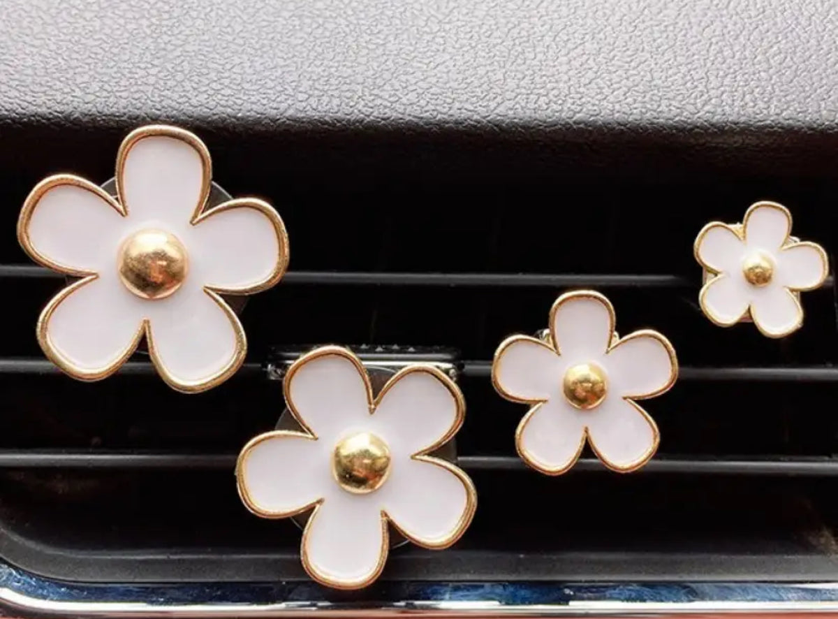 Set of 4 Daisy Car Air Fresheners
