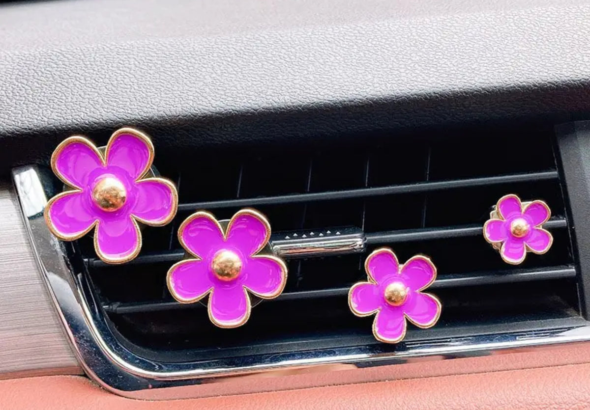 Set of 4 Daisy Car Air Fresheners