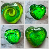 Handmade Shades of Green Resin Car Air Freshener - Car Diffuser