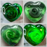 Handmade Shades of Green Resin Car Air Freshener - Car Diffuser