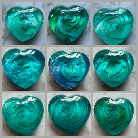 Shades of Turquoise Pocket Hugs - Pocket Hearts