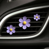 Set of 3 Daisy Car Air Fresheners - Car Diffusers