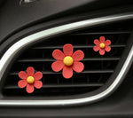 Set of 3 Daisy Car Air Fresheners - Car Diffusers