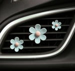 Set of 3 Daisy Car Air Fresheners - Car Diffusers