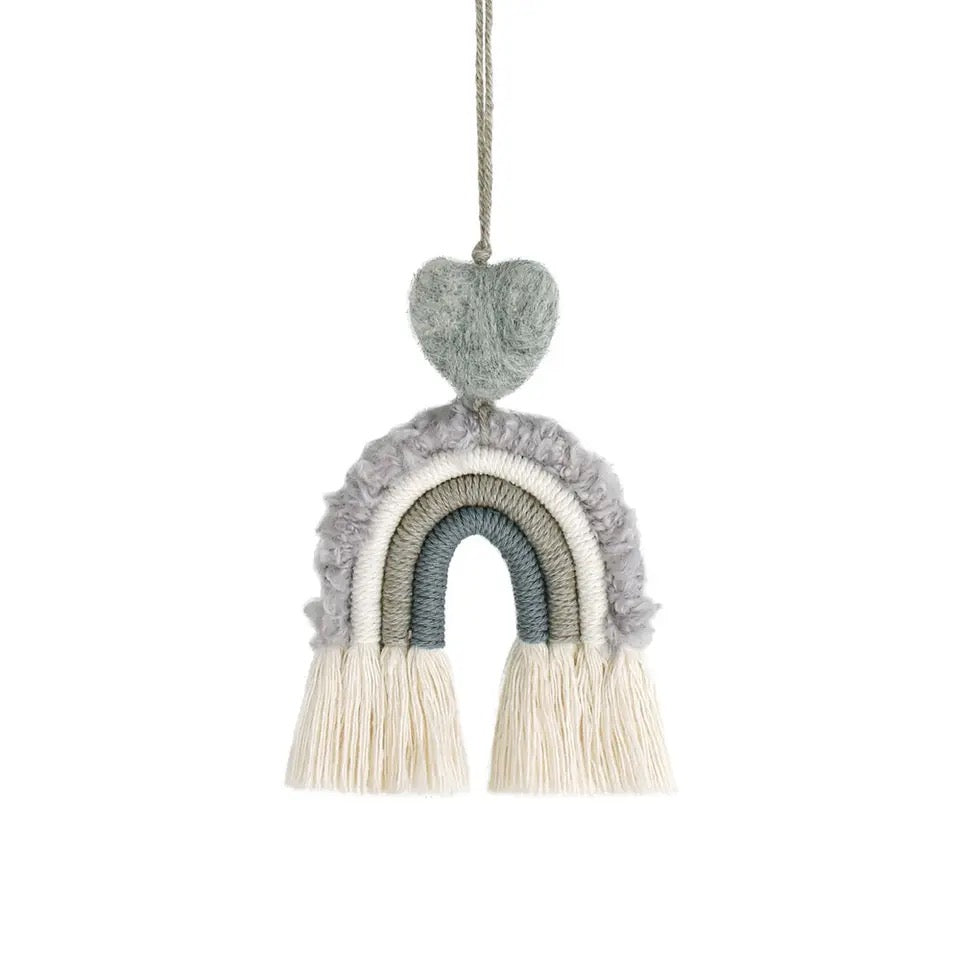 Macramé Rainbow Car Diffuser | Hanging Car Air Freshener