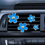 Set of 4 Daisy Car Air Fresheners - Car Diffusers