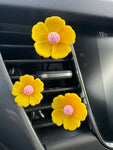 Set of 3 Frilly Daisy Car Air Fresheners - Car Diffusers