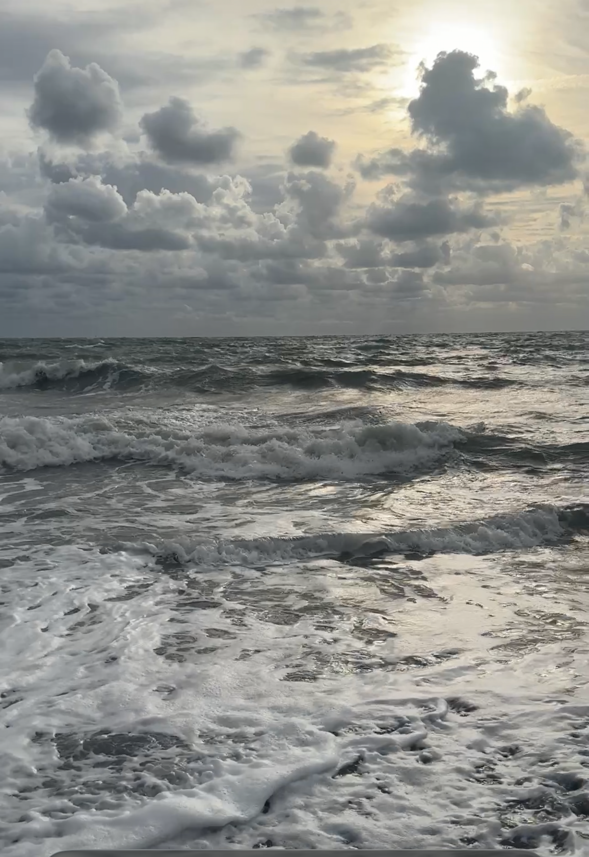 Photograph of a stormy Sea in Brixham, Devon