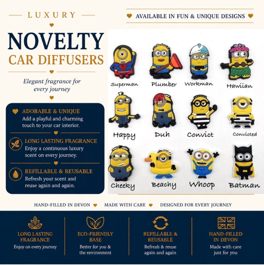 Minion Novelty Car Air Freshener - Car Diffuser