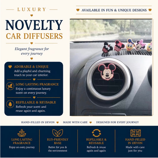 Novelty Mickey Mouse Car Air Freshener - Car Diffuser