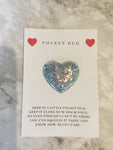 Glitter  Pocket Hugs - Pocket Hearts