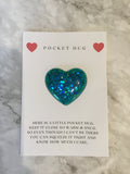 Glitter  Pocket Hugs - Pocket Hearts