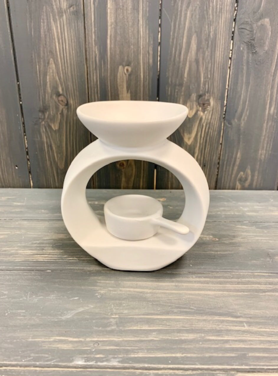 Stylish Wax Melter with Detachable Tea-light Pan