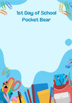 Back to School - Handmade Pocket Worry Bears - Pocket Bear Hug