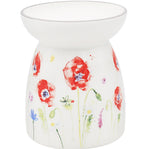 Country Life Poppy Ceramic Wax & Oil Burner