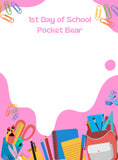 Back to School - Handmade Pocket Worry Bears - Pocket Bear Hug