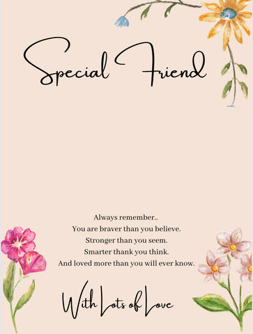 Special Friend Pocket Heart Card