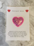 Glitter  Pocket Hugs - Pocket Hearts