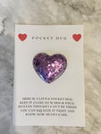 Glitter  Pocket Hugs - Pocket Hearts