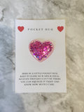 Glitter  Pocket Hugs - Pocket Hearts