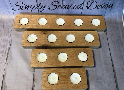 Handmade Oak Tea Light Holders