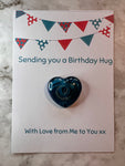 Birthday Hug Pocket Heart Card